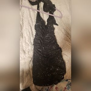 Lucy in the Sky Black Sparkly Dress XXS